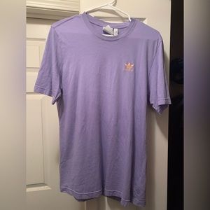 Adidas Tee, light purple Orange/peach logo, size L, very good condition